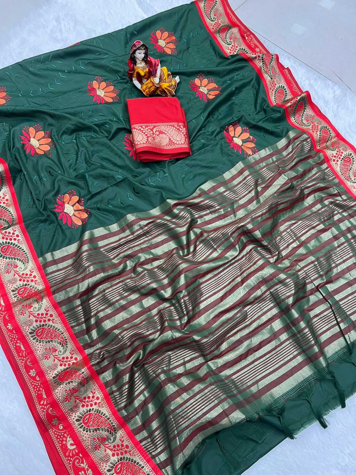 YNF SILK COTTON RUD MANGO WORK WHOLESALE SAREES MANUFACTURER         